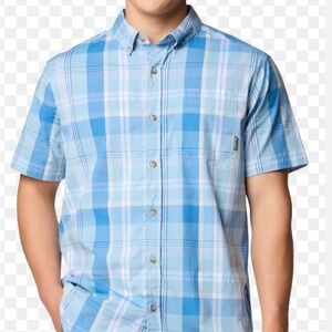 Men's Columbia Rapid Rivers Short Sleeve Shirt - Preppy Gorpcore - NWT sz L